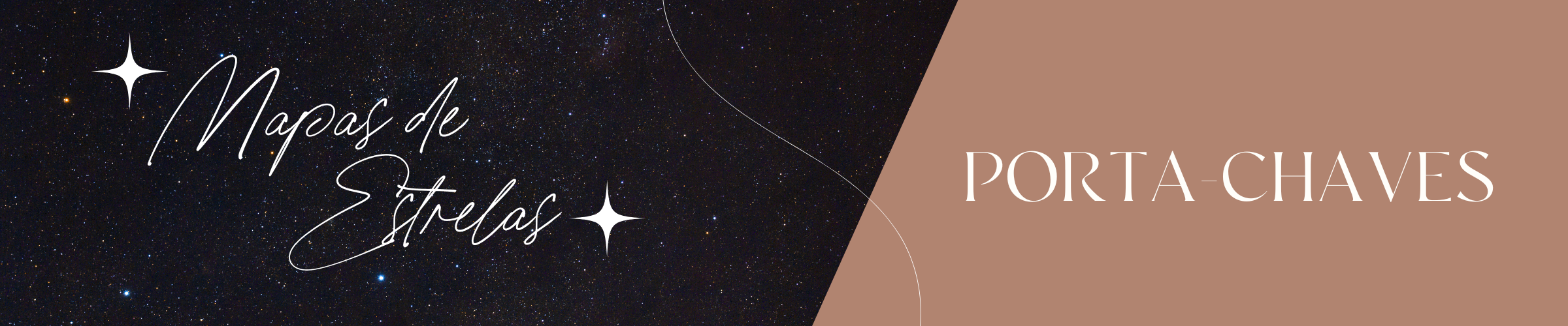 Porta-chaves com Mapa de Estrelas