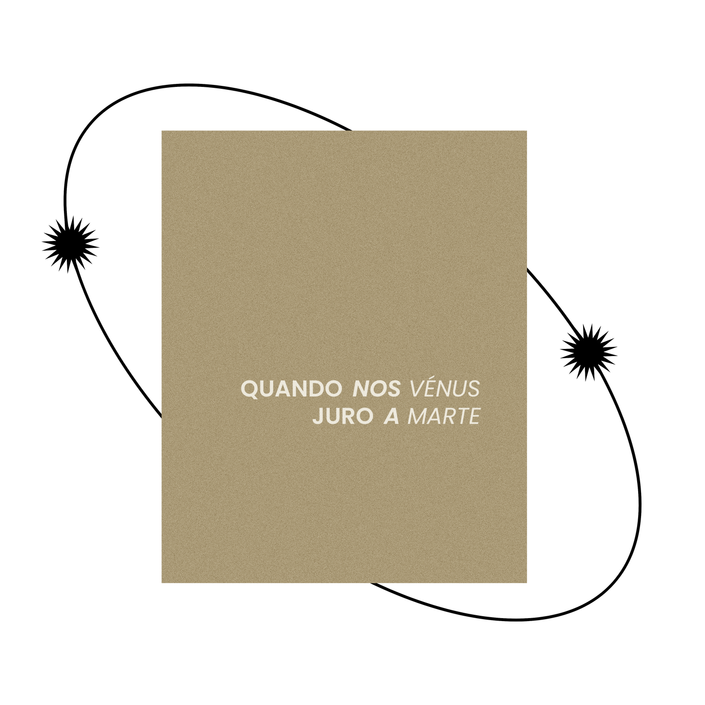 Poster Ilustração Vénus & Marte